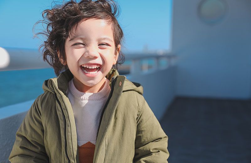 child laughing